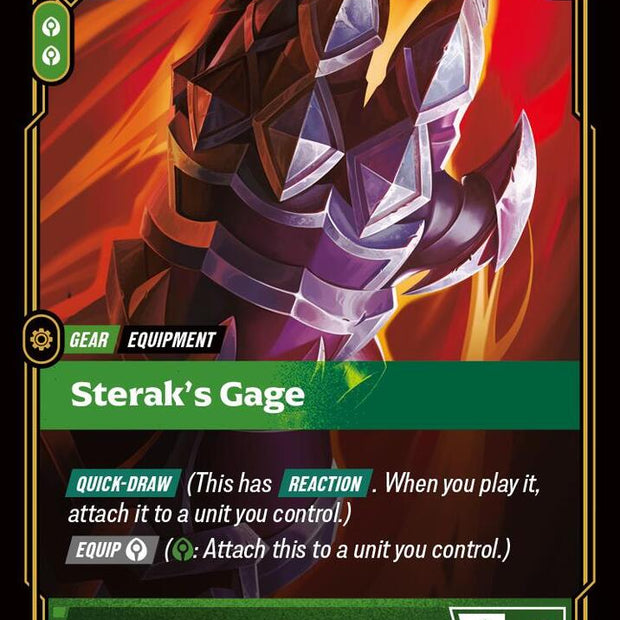 Sterak's Gage 56/221 (Spiritforged)  - Foil