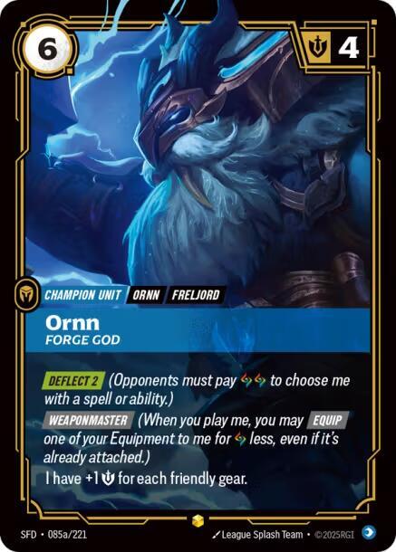 Ornn - Forge God 85a/221 (Spiritforged)  - Foil