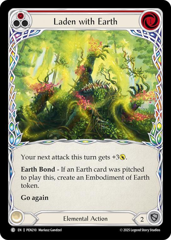Laden With Earth Red ()  - Rainbow Foil