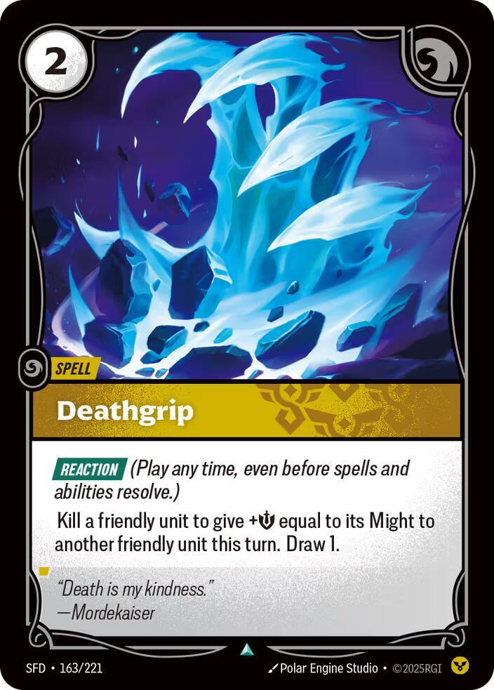 Deathgrip 163/221 (Spiritforged)  - Foil