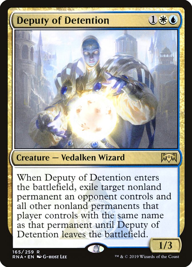 Deputy of Detention 165/259 (Ravnica Allegiance) 