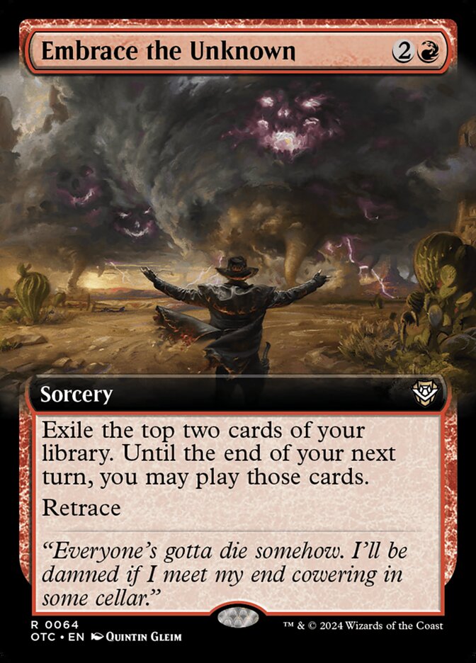 Embrace the Unknown 64/342 (Commander: Outlaws of Thunder Junction)  - Extended Art