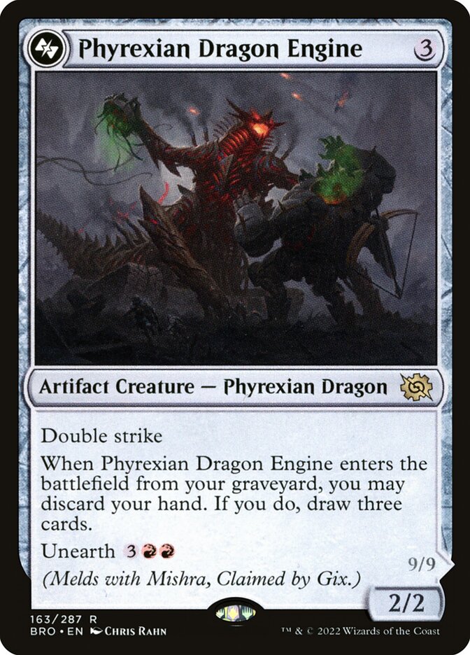 Phyrexian Dragon Engine 163/287 (The Brothers' War) 