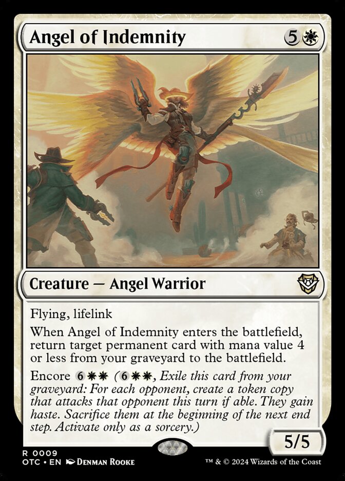Angel of Indemnity 9/342 (Commander: Outlaws of Thunder Junction) 