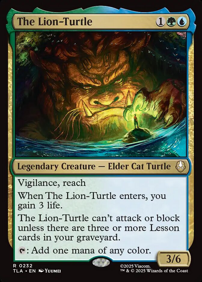 The Lion Turtle 232/286 (Avatar: The Last Airbender)  - Foil