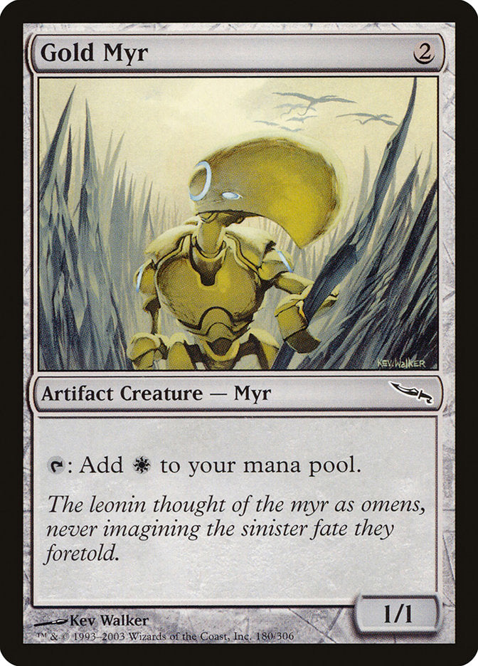 Gold Myr 180/306 (Mirrodin)  - Foil