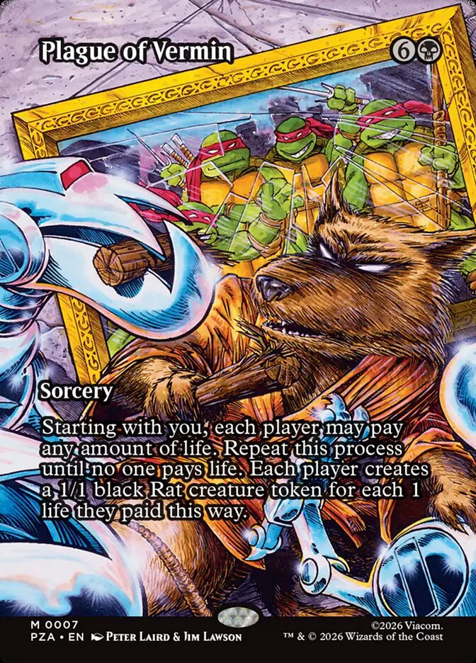 Plague of Vermin 7/20 (Teenage Mutant Ninja Turtles Source Material)  - Borderless Foil