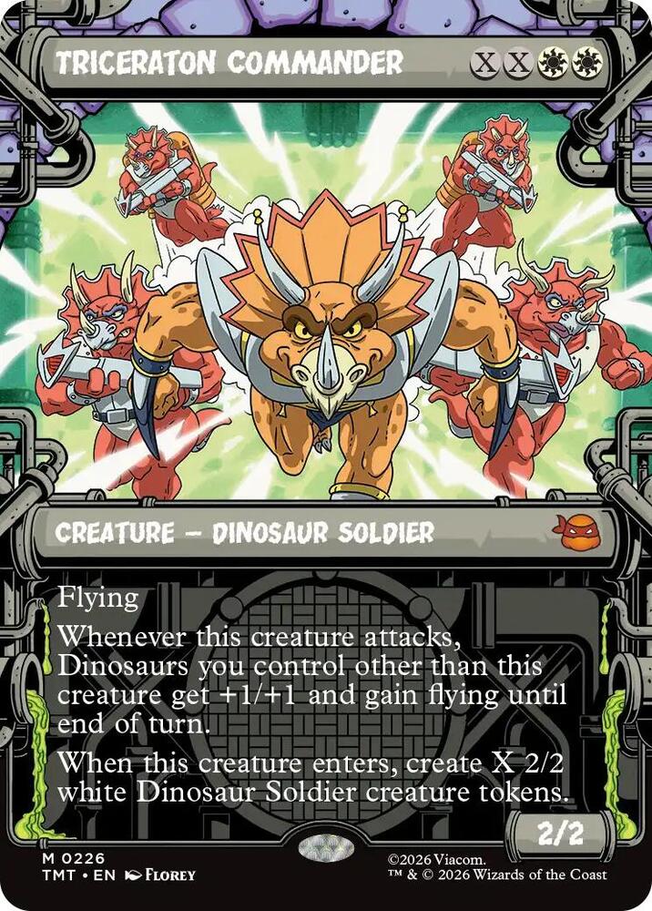 Triceraton Commander  226/190 (Teenage Mutant Ninja Turtles)  - Showcase Foil