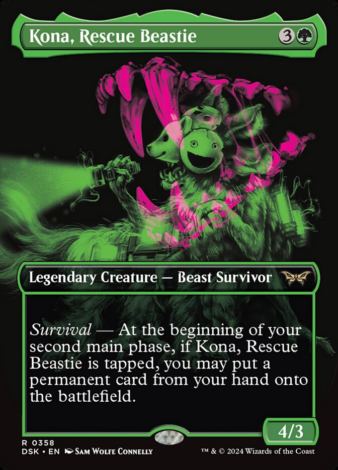 Kona, Rescue Beastie 358/286 (Duskmourn: House of Horror)  - Borderless