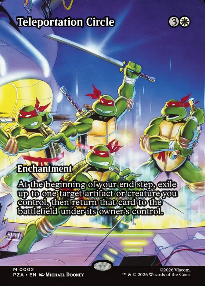 Teleportation Circle 2/20 (Teenage Mutant Ninja Turtles Source Material)  - Borderless