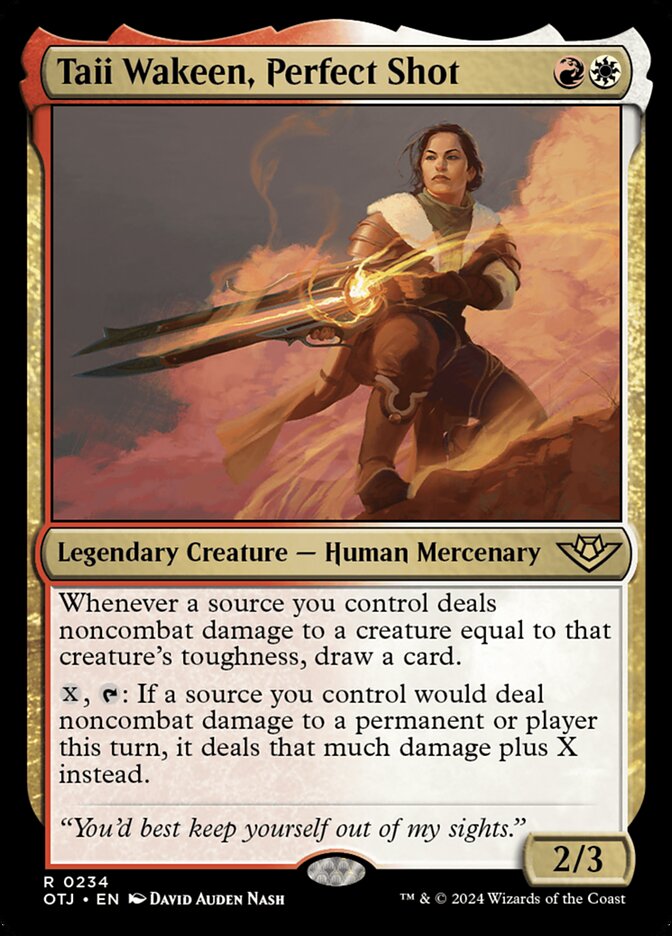 Taii Wakeen, Perfect Shot 234/286 (Outlaws of Thunder Junction)  - Foil