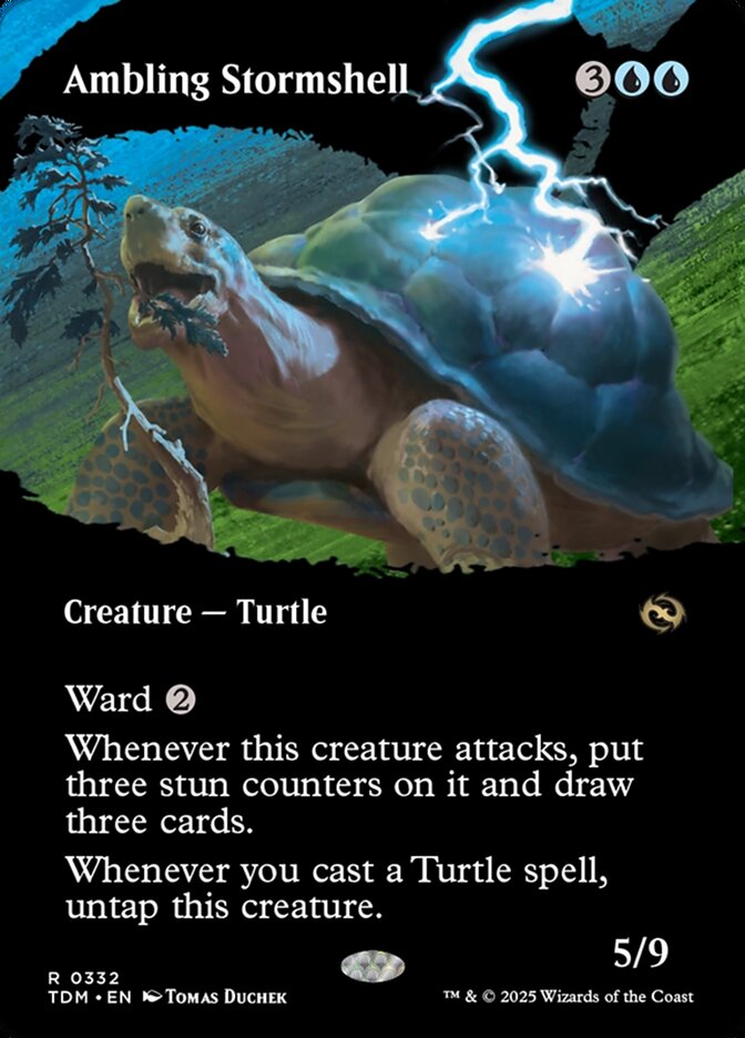 Ambling Stormshell 332/291 (Tarkir: Dragonstorm)  - Borderless
