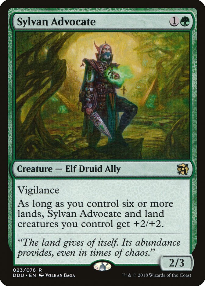 Sylvan Advocate 23 (Duel Decks: Elves vs. Inventors) 