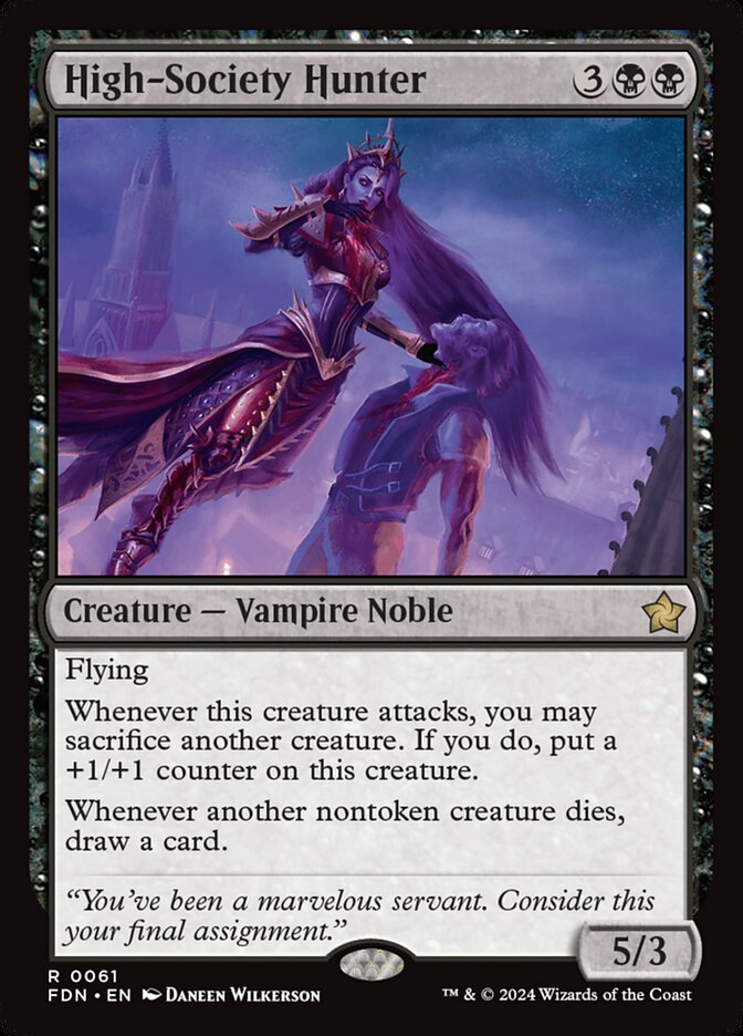 High-Society Hunter 61/291 (Foundations)  - Foil