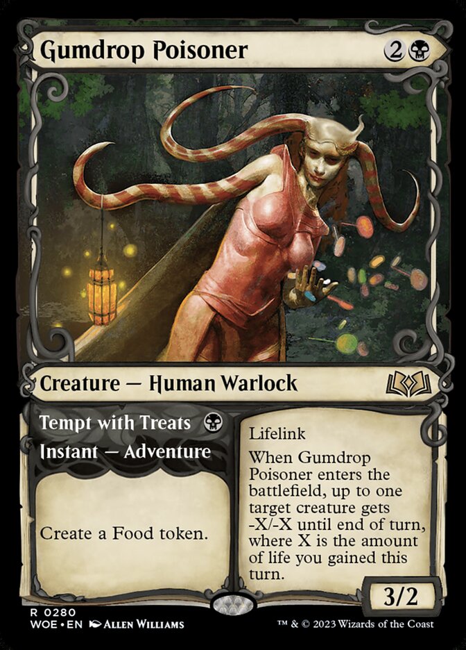 Gumdrop Poisoner // Tempt with Treats 280 (Wilds of Eldraine)  - Showcase Foil