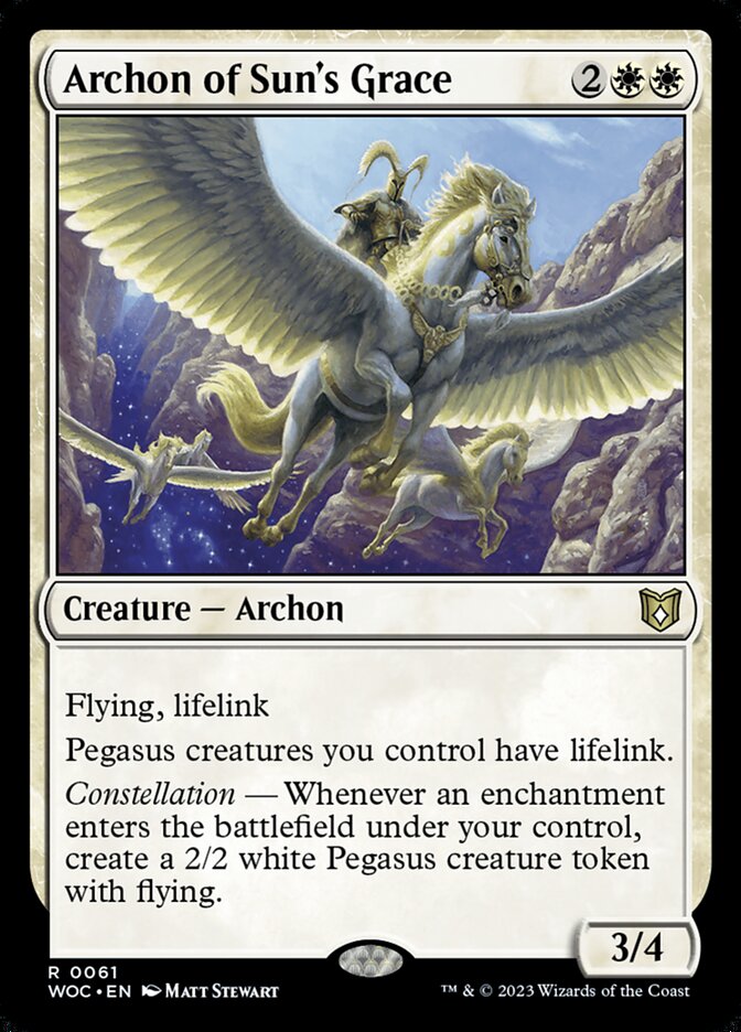 Archon of Sun's Grace 61/173 (Commander: Wilds of Eldraine) 