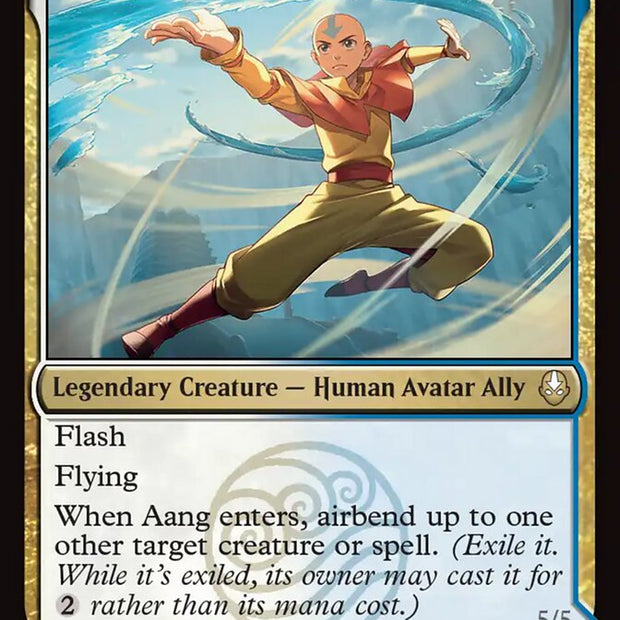 Aang, Swift Savior // Aang and La, Ocean's Fury 204 (Avatar: The Last Airbender)  - Foil
