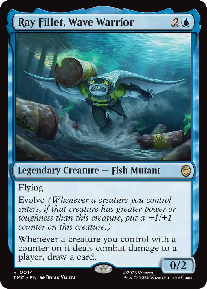 Ray Fillet Wave Warrior 14 (Commander: Teenage Mutant Ninja Turtles)  - Surge Foil