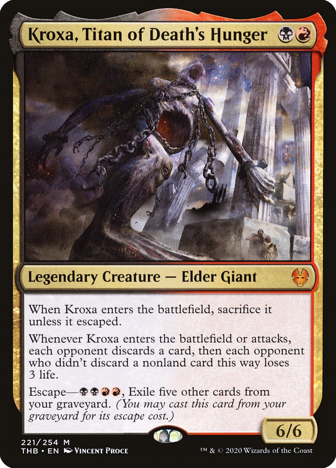 Kroxa, Titan of Death's Hunger 221/254 (Theros Beyond Death) 