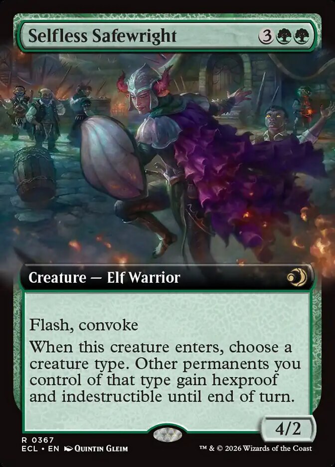 Selfless Safewright Extended Art 367 (Lorwyn Eclipsed)  - Extended Art