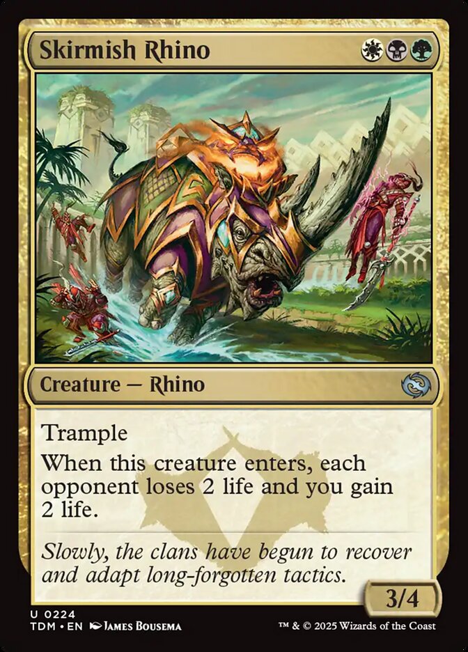 Skirmish Rhino 224/291 (Tarkir: Dragonstorm) 