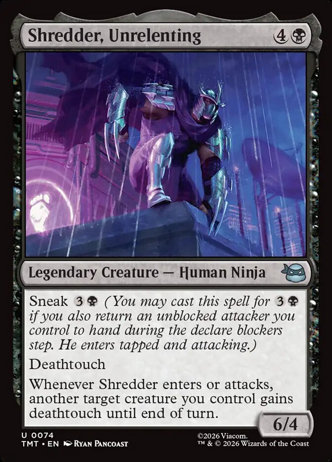 Shredder, Unrelenting 74 (Teenage Mutant Ninja Turtles)  - Foil