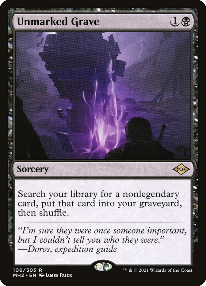 Unmarked Grave 106 (Modern Horizons 2)  - Foil