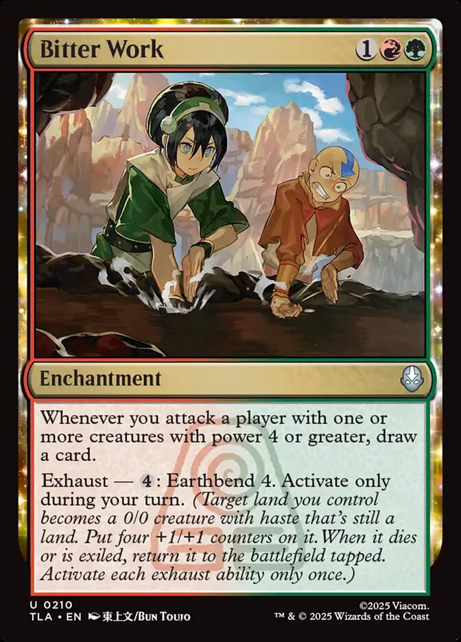 Bitter Work 210/286 (Avatar: The Last Airbender)  - Foil