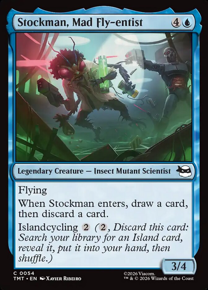 Stockman, Mad Fly-entist 54/190 (Teenage Mutant Ninja Turtles)  - Foil