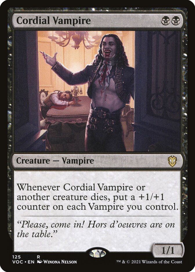 Cordial Vampire 125/38 (Commander: Innistrad: Crimson Vow) 