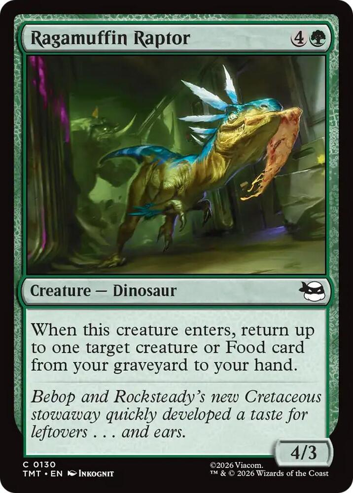 Ragamuffin Raptor 130/190 (Teenage Mutant Ninja Turtles)  - Foil