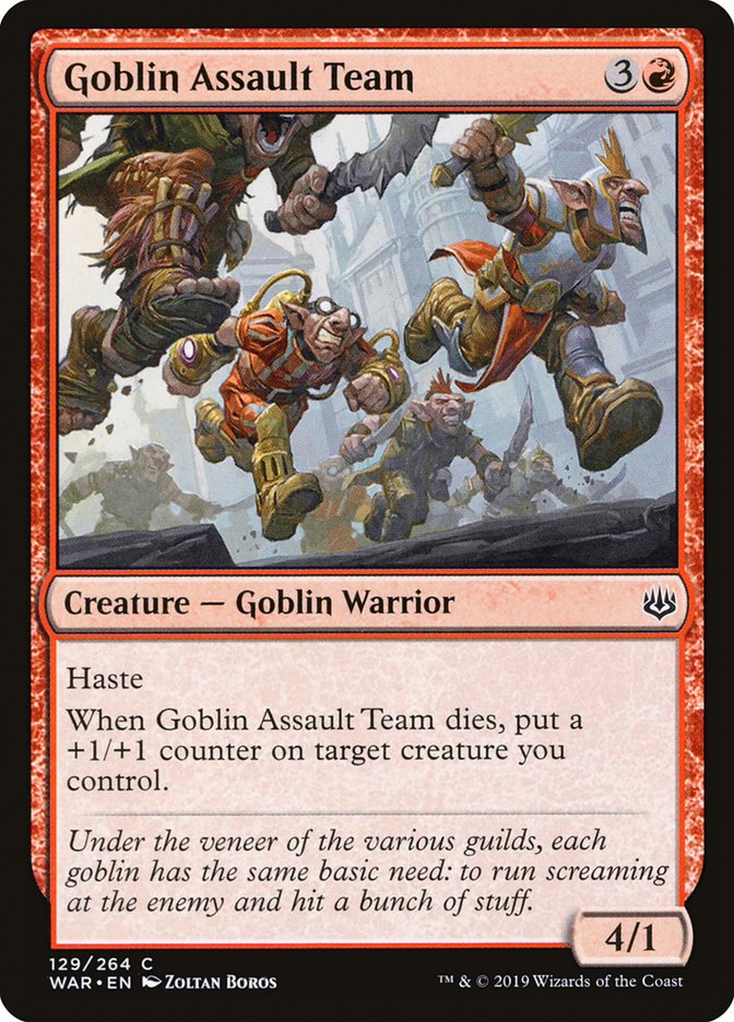 Goblin Assault Team 129/264 (War of the Spark) 
