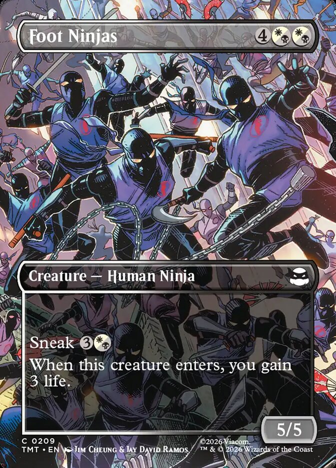 Foot Ninjas  209/190 (Teenage Mutant Ninja Turtles)  - Borderless Foil