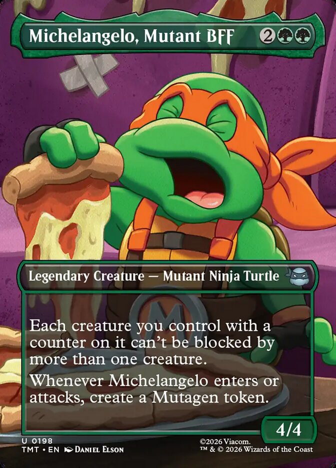 Michelangelo, Mutant BFF 198/190 (Teenage Mutant Ninja Turtles)  - Borderless Foil