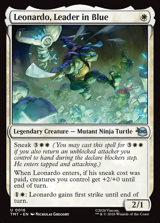 Leonardo, Leader in Blue 16 (Teenage Mutant Ninja Turtles)  - Foil