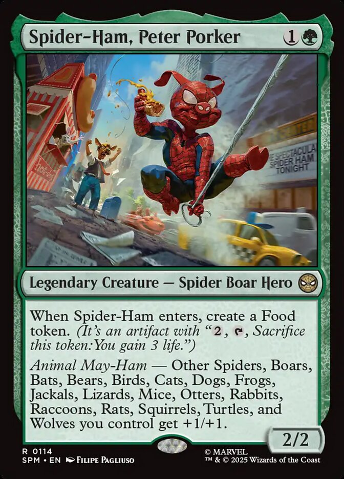 Spider-Ham, Peter Porker 114/198 (Marvel's Spider-Man) 