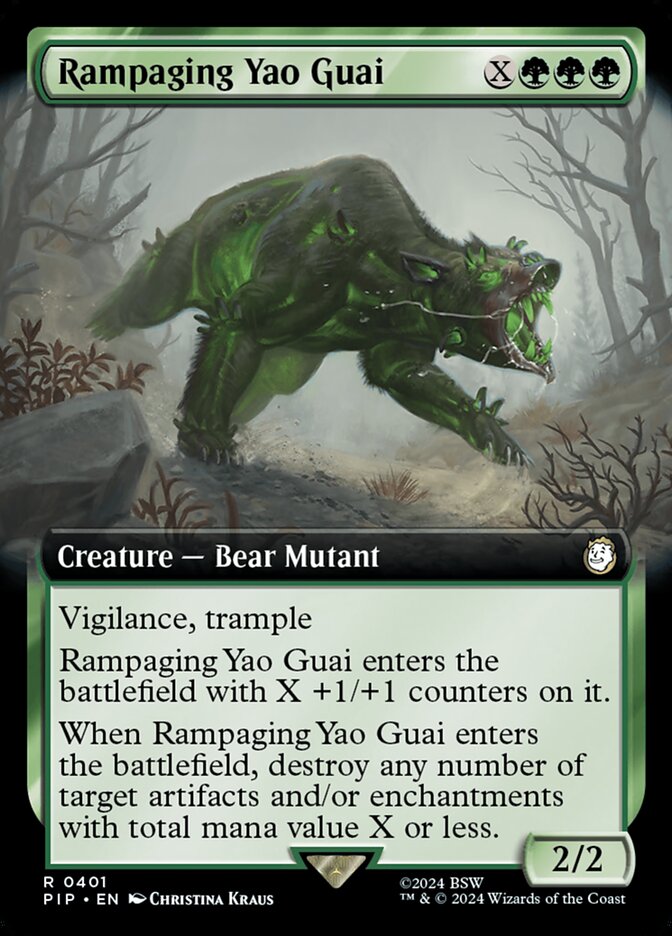 Rampaging Yao Guai 401 (Universes Beyond: Fallout)  - Extended Art