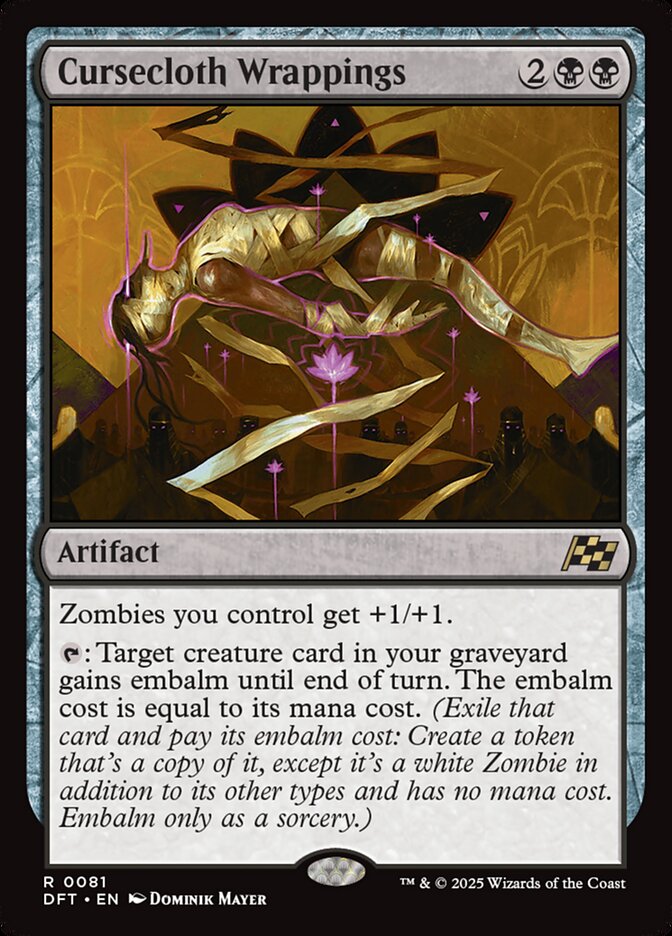 Cursecloth Wrappings 81/291 (Aetherdrift)  - Foil