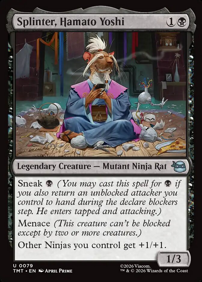 Splinter, Hamato Yoshi 79/190 (Teenage Mutant Ninja Turtles)  - Foil