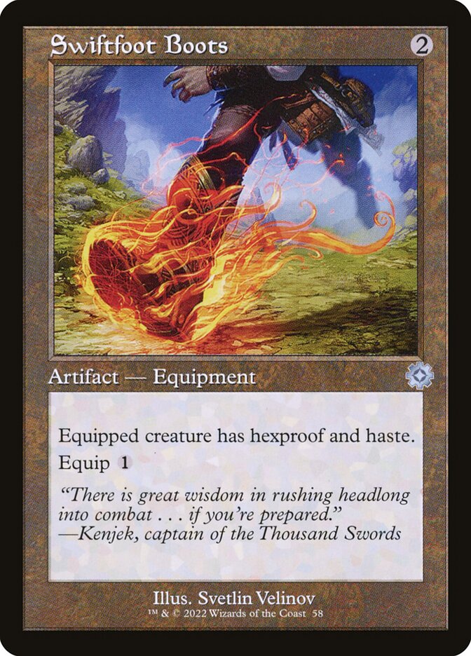 Swiftfoot Boots 58 (The Brothers' War: Retro Frame Artifacts) 
