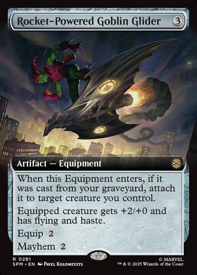 Rocket-Powered Goblin Glider 281/198 (Marvel's Spider-Man)  - Extended Art