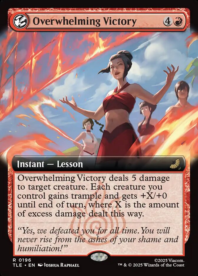 Overwhelming Victory 196/317 (Avatar: The Last Airbender: Eternal-Legal)  - Extended Art