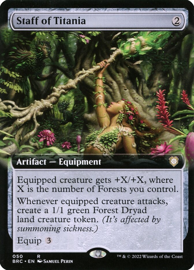 Staff of Titania Extended Art 50 (Commander: The Brothers' War) 