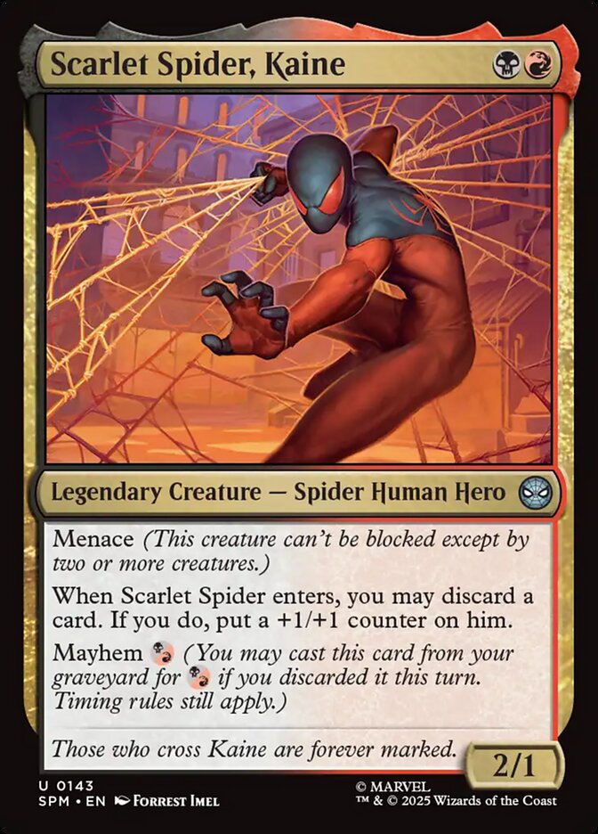 Scarlet Spider, Kaine 143/198 (Marvel's Spider-Man) 