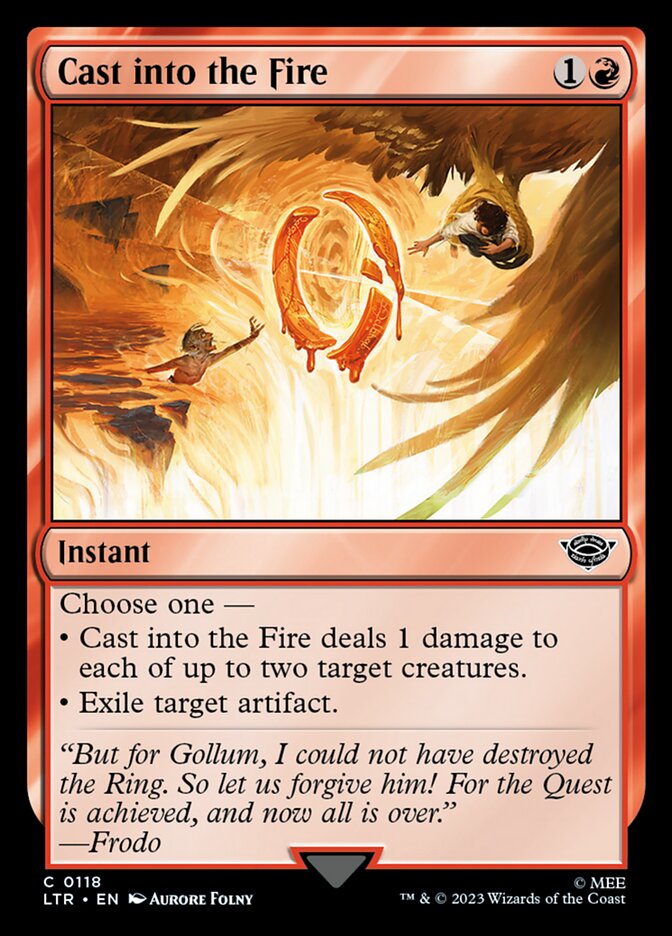 Cast into the Fire 118/281 (Universes Beyond: The Lord of the Rings: Tales of Middle-earth) 