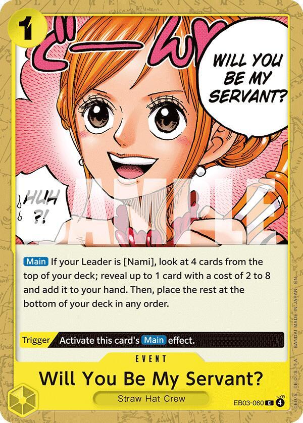 Will You Be My Servant? EB03-060 (Extra Booster: One Piece Heroines Edition) 