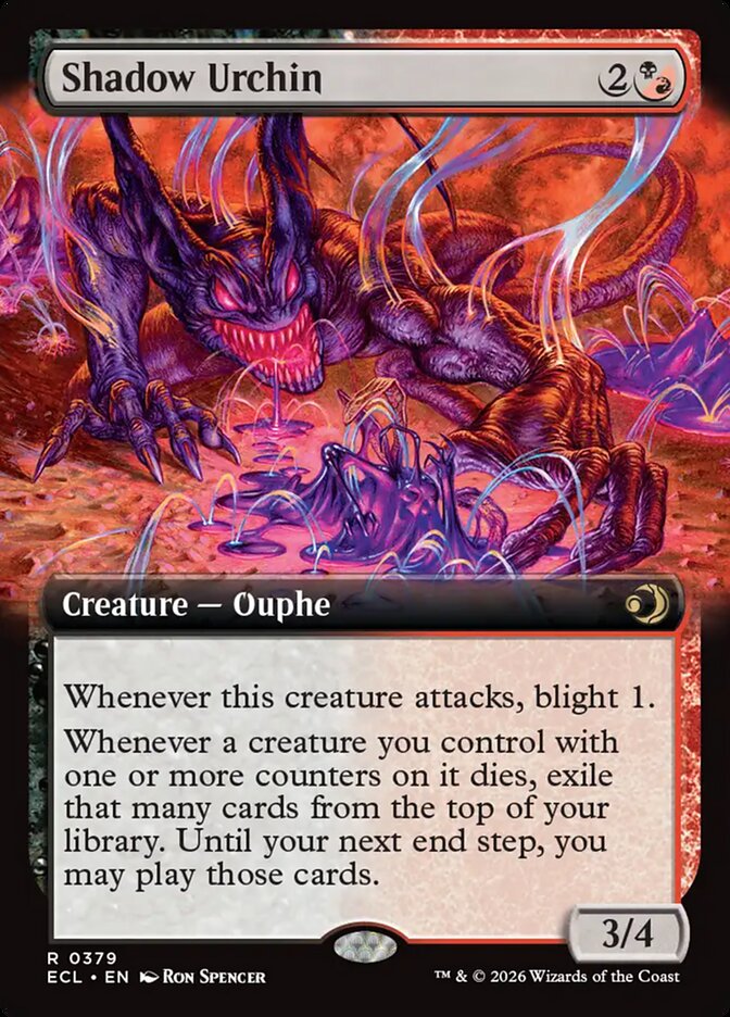 Shadow Urchin 379/273 (Lorwyn Eclipsed)  - Extended Art