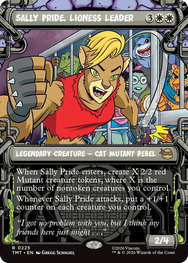 Sally Pride, Lioness Leader 225/190 (Teenage Mutant Ninja Turtles)  - Showcase