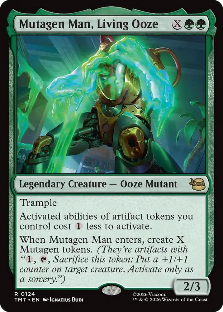 Mutagen Man, Living Ooze 124/190 (Teenage Mutant Ninja Turtles) 