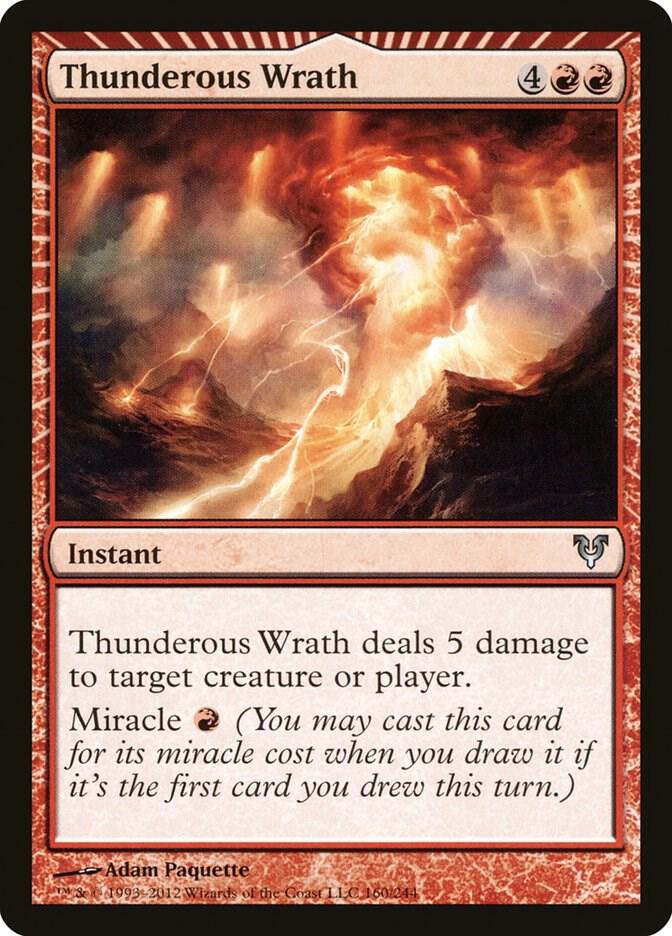 Thunderous Wrath 160 (Avacyn Restored)  - Foil